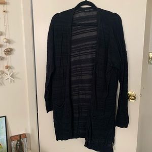 Black cardigan